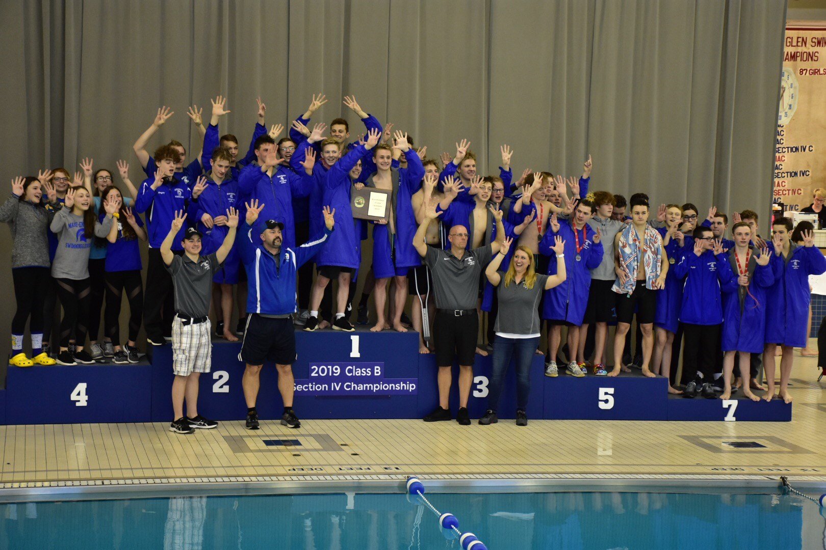 Maine-Endwell Boys Swimming And Diving Wins Eighth Class B Title - FOX ...