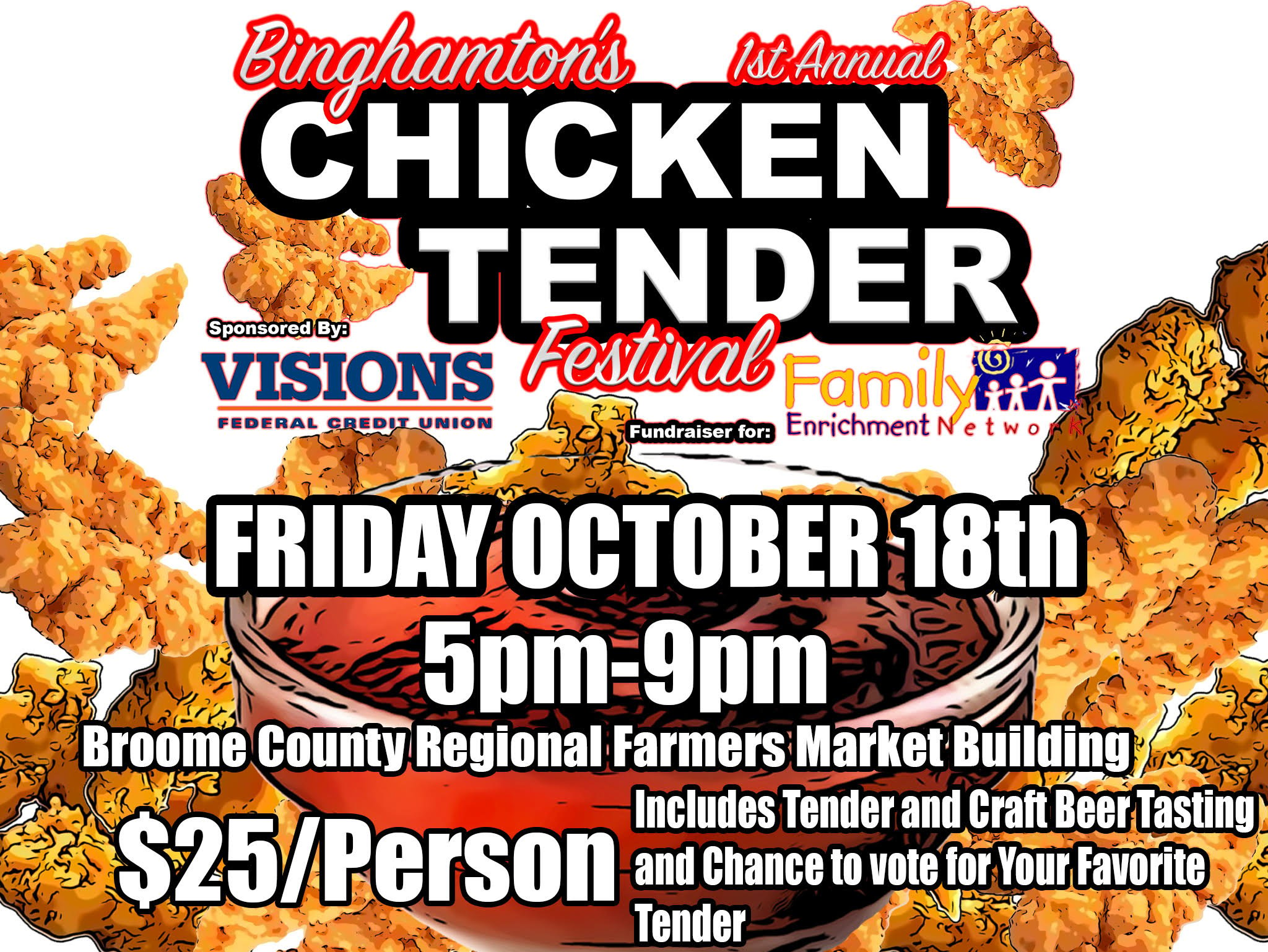 1st Annual Binghamton Chicken Tender Fest To Be Held Friday WICZ