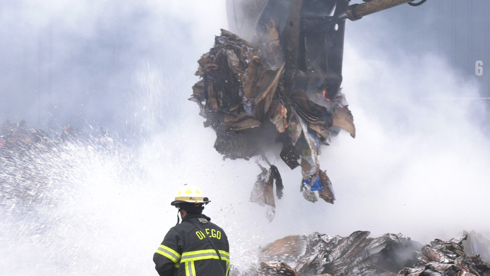 Crews Still Clearing Apalachin Taylor Garbage Facility Fire Day After