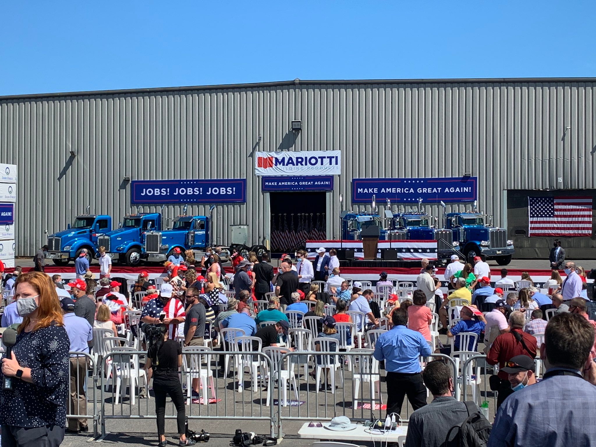 Trump Campaigns in Old PA, near Biden's Hometown of Scranton WICZ