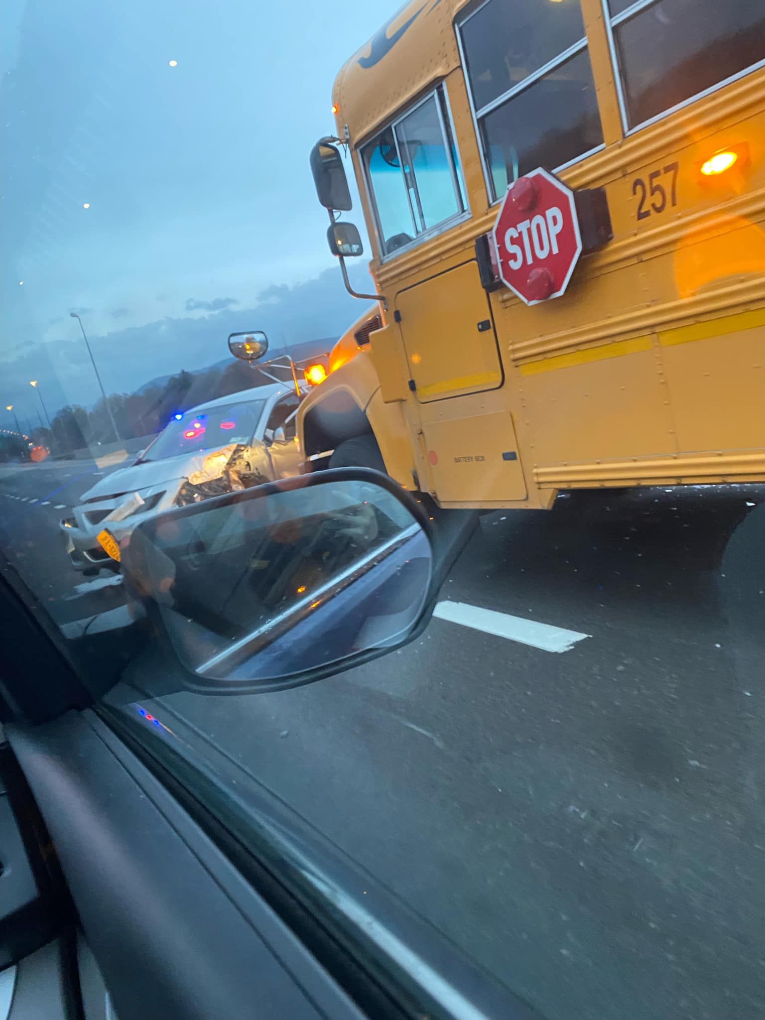 UnionEndicott School Bus and Car Collide on Route 17 WICZ