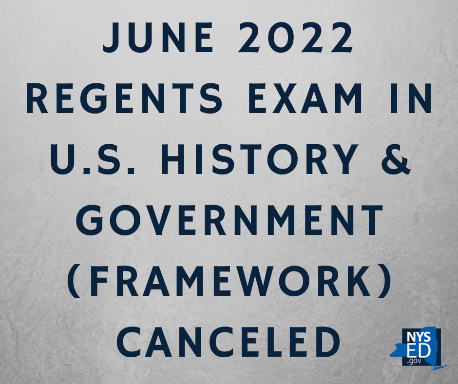 NYSED Cancels Regents Exam in History and Government in Response to