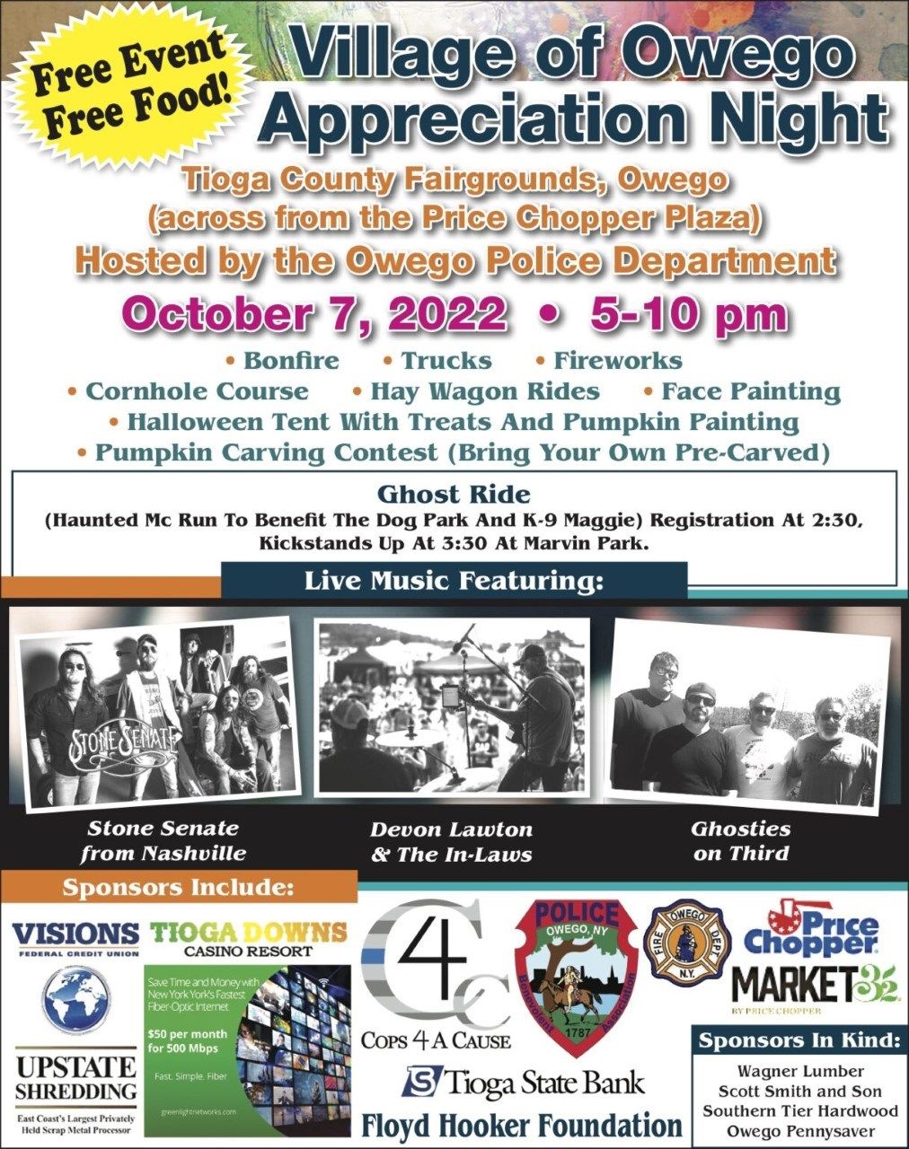 Owego Police Department Gives Back to The Town On 2nd Village