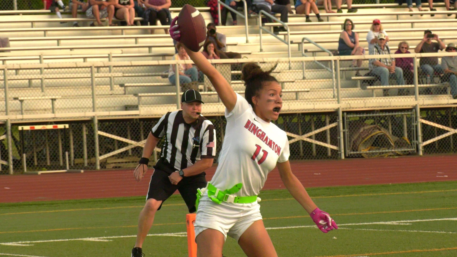 Binghamton Takes Section IV Flag Football Crossover Game Over Forks - WICZ
