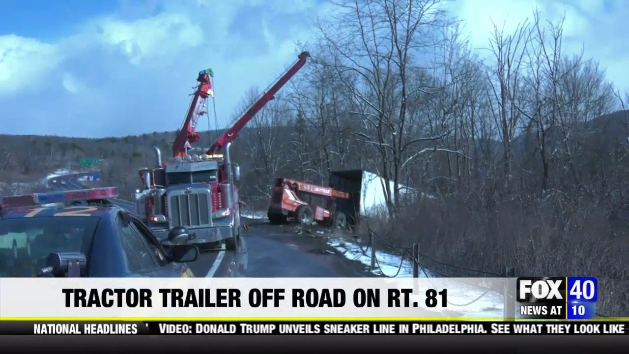 Semi-Truck accident shuts down part of I-81 South – WICZ